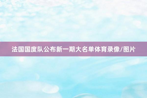 法国国度队公布新一期大名单体育录像/图片