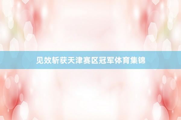见效斩获天津赛区冠军体育集锦