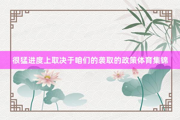 很猛进度上取决于咱们的袭取的政策体育集锦