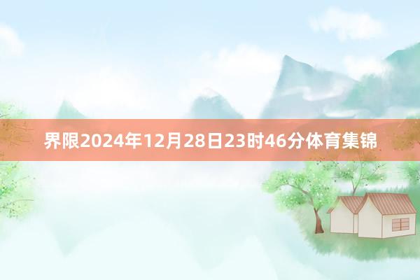 界限2024年12月28日23时46分体育集锦