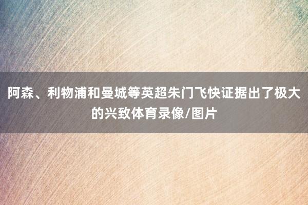 阿森、利物浦和曼城等英超朱门飞快证据出了极大的兴致体育录像/图片