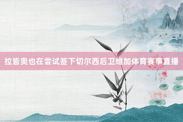 拉皆奥也在尝试签下切尔西后卫维加体育赛事直播