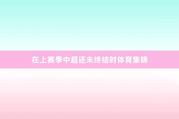 在上赛季中超还未终结时体育集锦