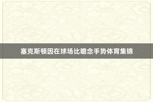 塞克斯顿因在球场比瞻念手势体育集锦