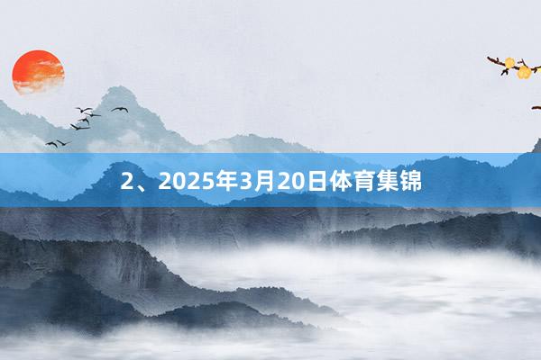 2、2025年3月20日体育集锦