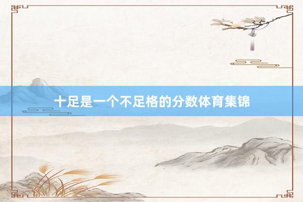 十足是一个不足格的分数体育集锦