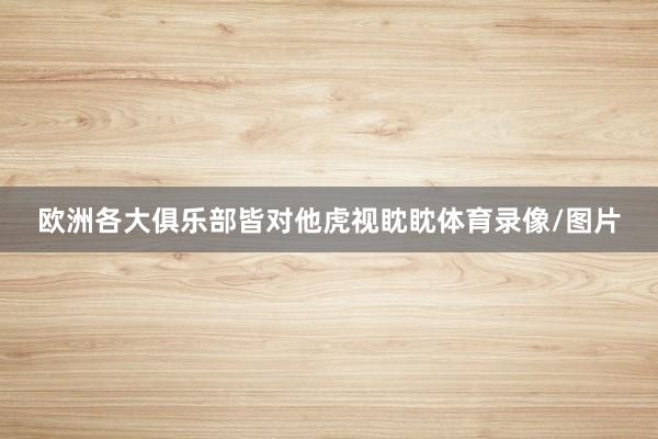 欧洲各大俱乐部皆对他虎视眈眈体育录像/图片