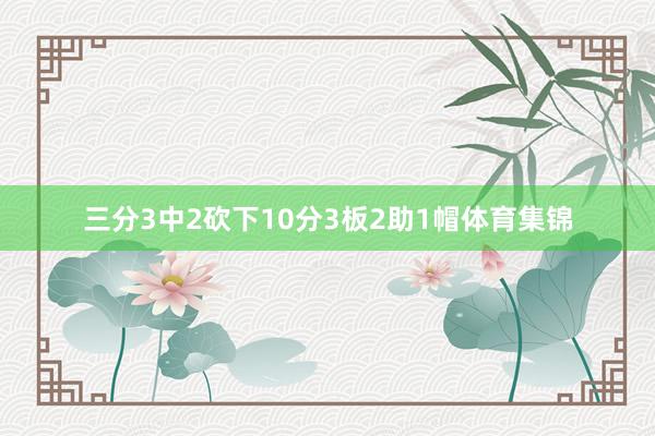 三分3中2砍下10分3板2助1帽体育集锦