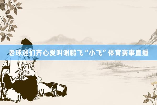 老球迷们齐心爱叫谢鹏飞“小飞”体育赛事直播