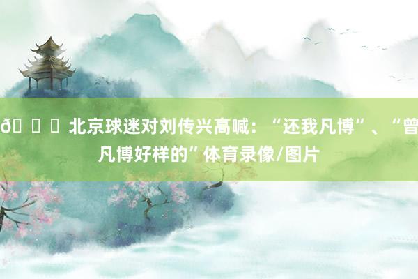 🔊北京球迷对刘传兴高喊：“还我凡博”、“曾凡博好样的”体育录像/图片