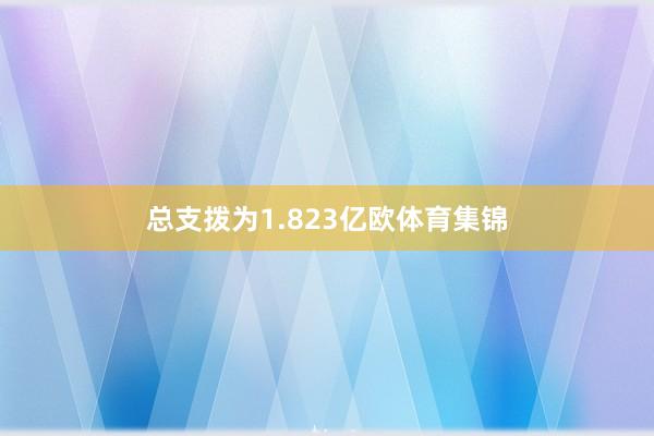 总支拨为1.823亿欧体育集锦