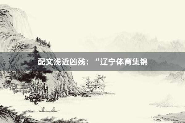 配文浅近凶残:“辽宁体育集锦