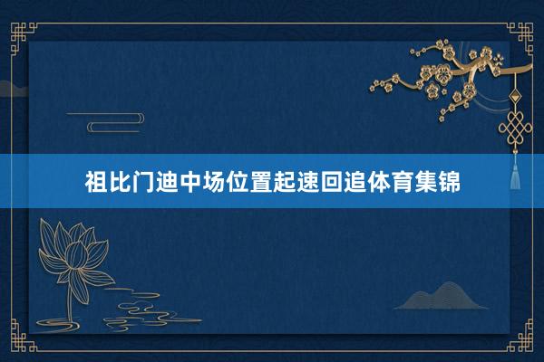 祖比门迪中场位置起速回追体育集锦